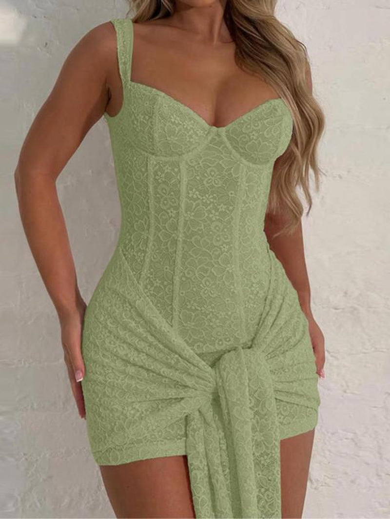 Women'S Tank Dress, Solid Color Backless Dress, Fashion Women'S Dress for Party Club Night Out